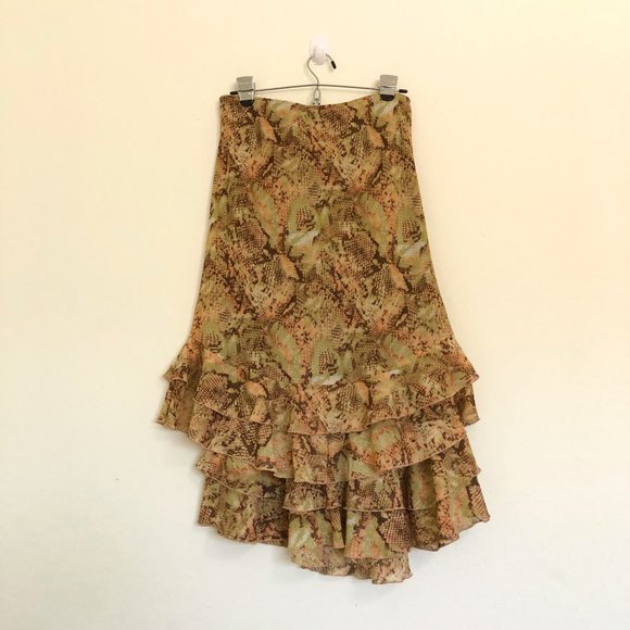 Vintage Robert Louis Snake Skin Print Skirt Set - Picture 7 of 7